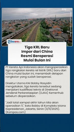 KAI Mulai Operasikan Tiga Rangkaian KRL Baru dari China Bulan Ini