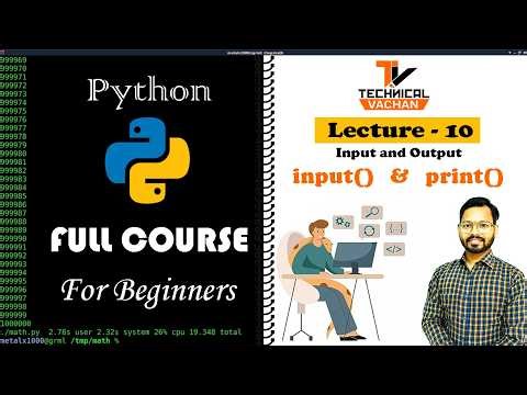 Python lecture 10 | Python "print()" & "input()" statements #python #programming #education