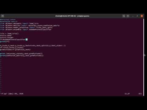 Random Forest Implementation | Machine Learning using Python #python #machinelearning #ai #ml