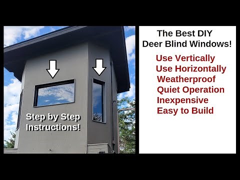 Deer Hunting Box Blind Window Build - The DIY Solution!