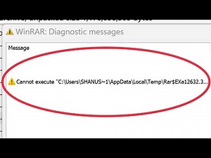 Pc WinRAR Fix Cannot execute Problem In Windows 11,10,8,7