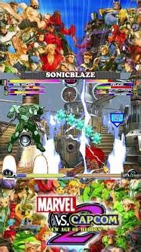 Venom x War Machine x Iceman in Marvel vs Capcom 2