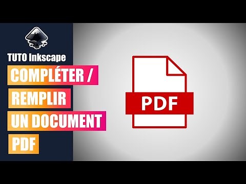 Tuto Inkscape : Comment compléter/remplir un document pdf (débutant)
