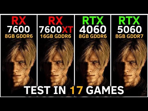 RTX 4060 vs RTX 5060 vs RX 7600 vs RX 7600 XT | Test in 17 Games | Best Budget GPU 2025?