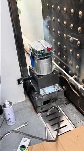 Install automatic gate motor