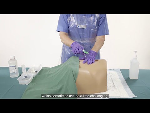 Change of a suprapubic catheter