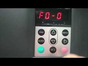 VFD Parameter Settings | Hindi