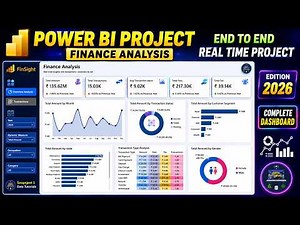 Power BI Project | Finance Analysis | Power BI Tutorial | Complete Dashboard End to End #powerbi