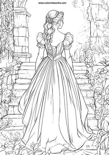 Free Printable Cinderella Coloring Pages in PDF 3