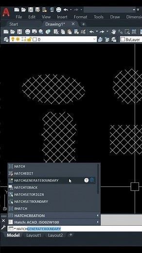 autocad create multiple hatch boundaries at one time
