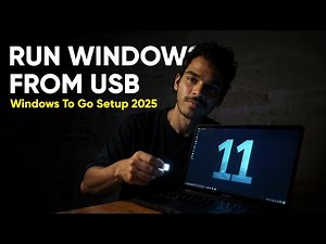 Make Windows Portable | Run Windows From Any USB Drive (Windows To Go Setup 2025)