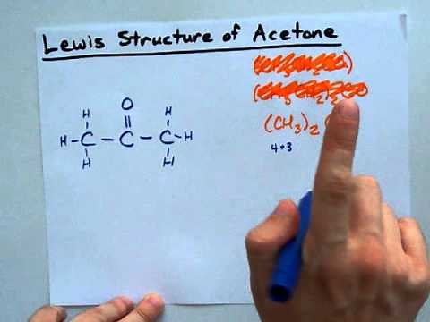 Lewis Structure of Acetone