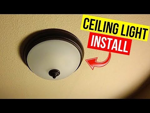 How To Install Ceiling Mount Light Fixture -Jonny DIY