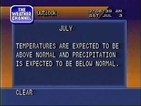 Weather Channel local forecast - 1993