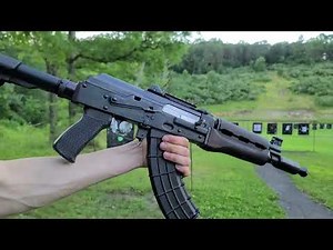Zastava m92 ak pistol muzzle blast.