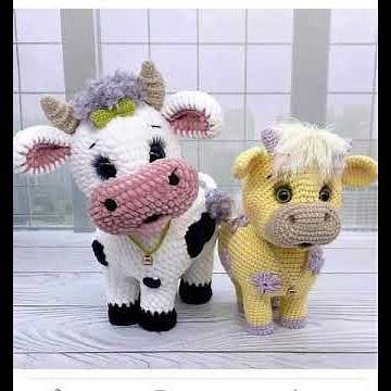 Crochet Cow pattern .