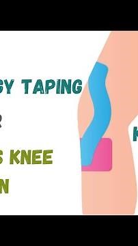 kinesiology Taping for Runners knee Pain | K tape for PFPS