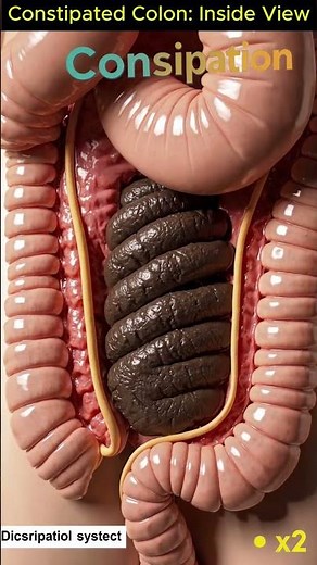 Constipated Colon in Ultra Realism – Internal Journey of Blocked Digestion in 5 Seconds | 13