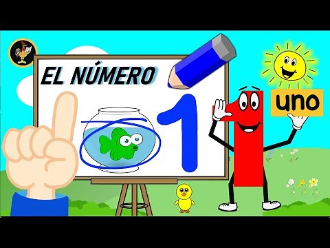 EL NÚMERO UNO 1 🌀 APRENDE A CONTAR / ESCRIBIR EL 1/ VIDEOS EDUCATIVOS PARA NIÑOS.