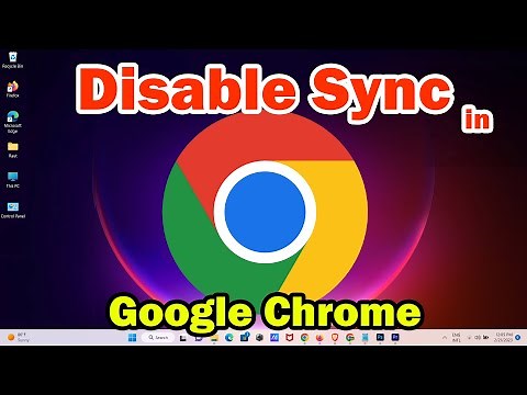 How to Disable Sync in Google Chrome on PC or Laptop