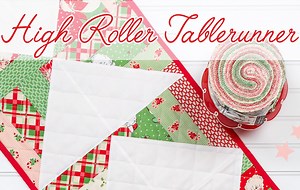 Quick & Easy Jelly Roll Project - The High Roller Tablerunner