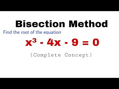 3. Bisection Method | Problem#1 | Complete Concept