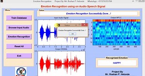 Audio Speech Emotion Recognition Using Matlab Project Code || IEEE Based Projects || Final Year Projects