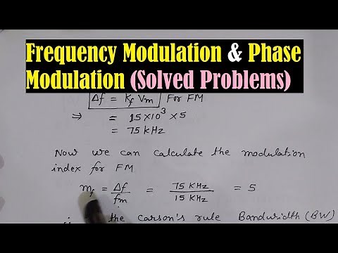 Frequency and Phase Modulation - Frequency Modulation (FM) - Phase Modulation (PM) - Carson's Rule