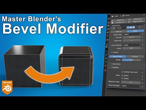 How to use Blender's Bevel Modifier