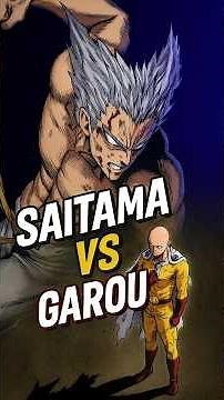 Saitama vs Garou — The Battle That Reached Space! 💥 #short #anime