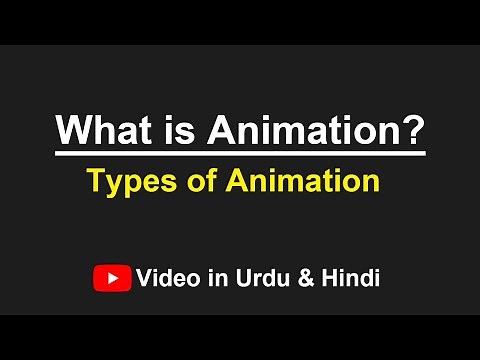 What is Animation & Types of Animation? Urdu / Hindi