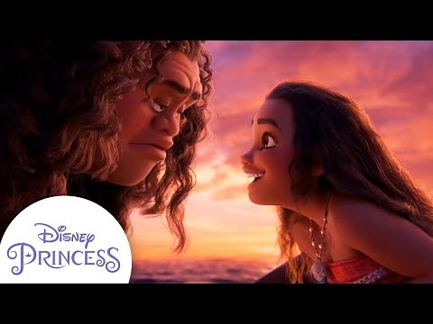 Maui Teaches Moana How To Sail | Disney Princess