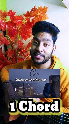 Chor On 1 Chord | Most Trending Song | Chor Guitar Lesson| Chor Chords | Trending Song | #shorts