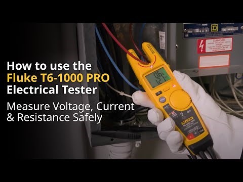 How to Use the Fluke T6-1000 PRO Electrical Tester | Measure Voltage, Current, & Resistance Safely