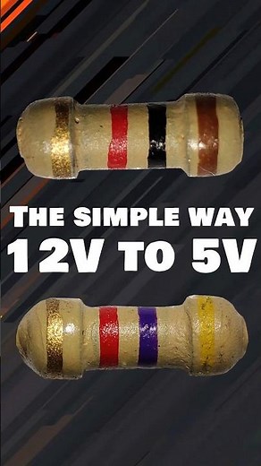 Step Down Voltage Converter: 12V to 5V with 2 Resistors