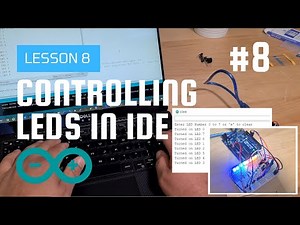 Controlling LEDs From Serial Monitor - Arduino Tutorial #8 - Elegoo Uno R3 Basic Starter Kit