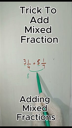 Adding Mixed Fractions | How to Add Fractions | Fractions #maths #mixedfractions #fraction