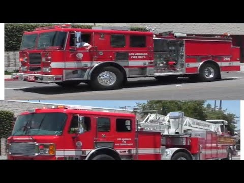 LAFD LIGHT FORCE 66 RESPONDING