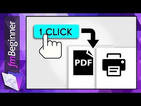 FileMaker PDF Script