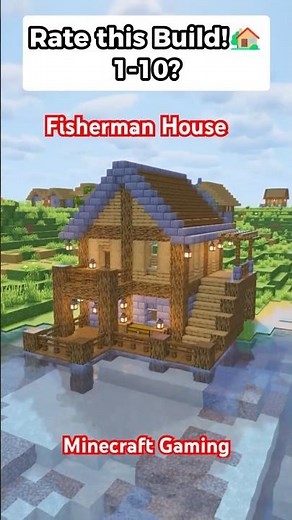 Expensive Fisherman House Build Will Blow Your Mind #fishermanhouse #minecraftbuild