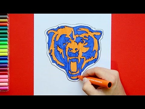 How to draw the Chicago Bears Logo (NFL Team)