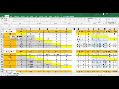 Fuzzy Topsis- Manual Calculations and Excel Template