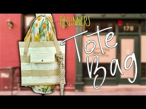 Beginners Tote Bag | Basic Tote Bag | The Sewing Room Channel