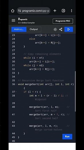 Merge Sort Algorithm in C++ | Divide and Conquer Explained | CodingTheoryGuru