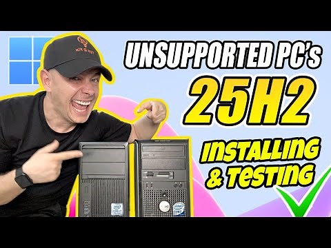 How to Install and Test Windows 11 25H2 (Beta) on Unsupported PCs | Real Test: Core 2 Duo vs 7th Gen