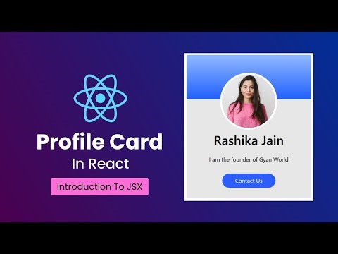 Master React JSX: Create User Profile Card