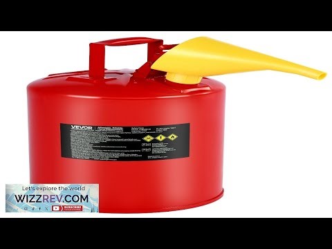 VEVOR Safety Gas Can 5 Gallon Type I Red Safety Can