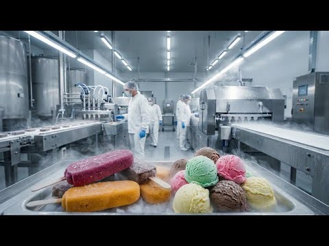 Inside a Modern Ice Cream Factory: How Ice Cream Is Made (Full Process) | Factory Flow TV