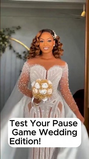 How good is your Pause Game - Wedding Edition #shorts #pausegame