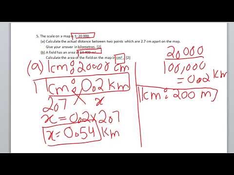 IGCSE Math 0580 Topic 9/50 : Map Scales [Worksheet in description]